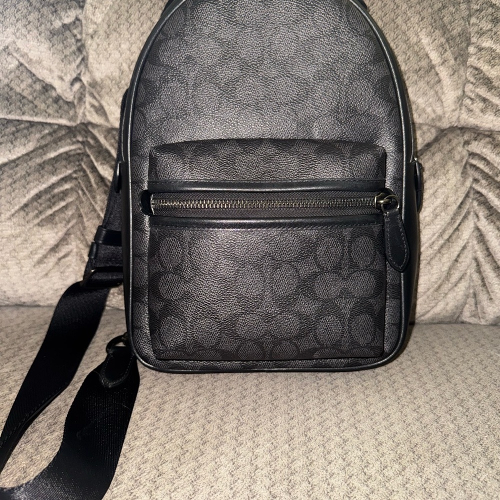 Black Coach Men's Backpack